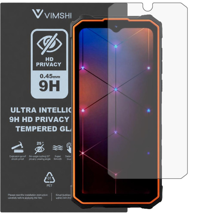 Протиударна захисна плівка антишпигун Vimshi Ultra 9H Privacy Flex для Hotwav Cyber 13 Pro