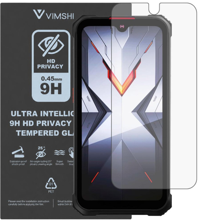 Протиударна захисна плівка антишпигун Vimshi Ultra 9H Privacy Flex для Hotwav Cyber 9 Pro