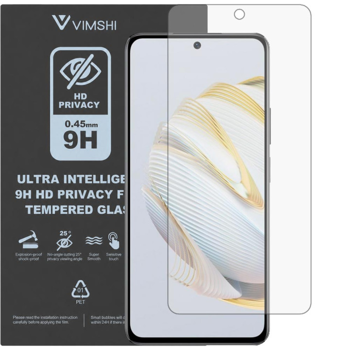 Протиударна захисна плівка антишпигун Vimshi Ultra 9H Privacy Flex для HUAWEI Nova 10 SE