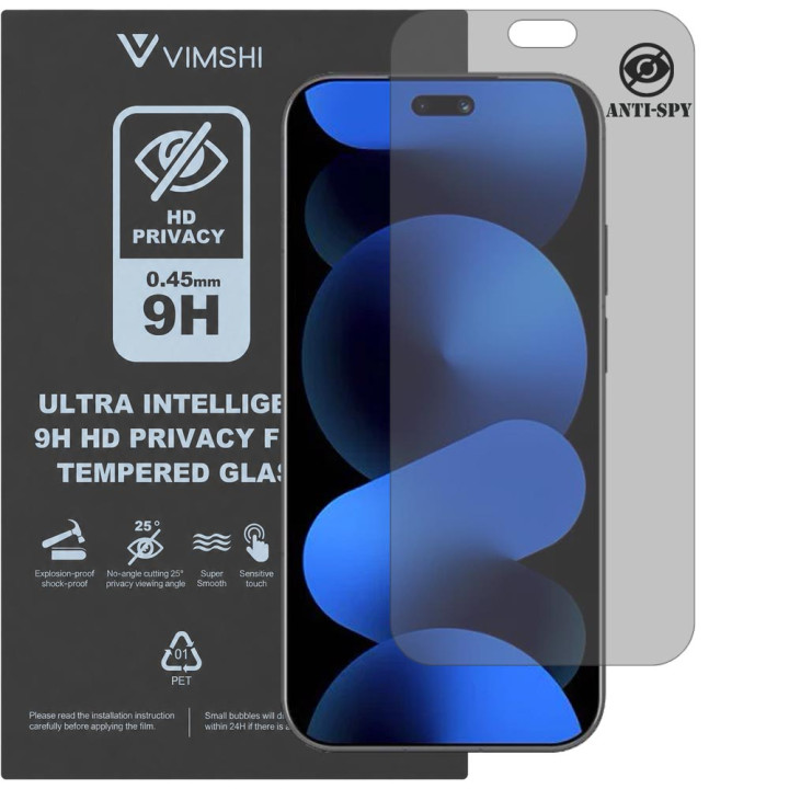 Протиударна захисна плівка антишпигун Vimshi Ultra 9H Privacy Flex для HUAWEI Nova 16 Pro
