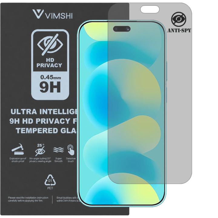 Протиударна захисна плівка антишпигун Vimshi Ultra 9H Privacy Flex для HUAWEI Nova 16 Ultra