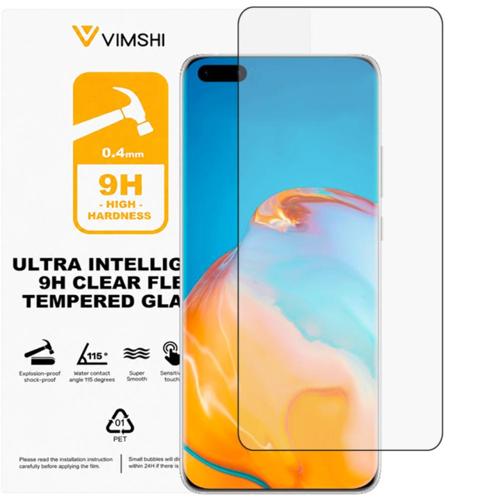 Противоударная защитная пленка Vimshi Ultra 9H Clear Flex для HUAWEI P40