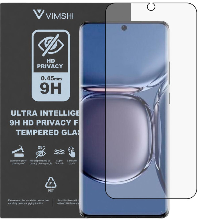 Протиударна захисна плівка антишпигун Vimshi Ultra 9H Privacy Flex для HUAWEI P50 Pro