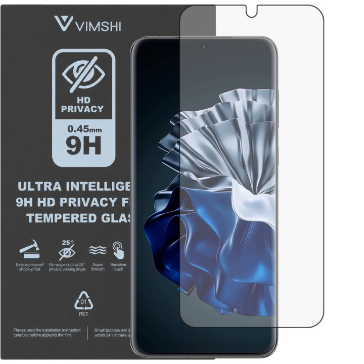 Протиударна захисна плівка антишпигун Vimshi Ultra 9H Privacy Flex для HUAWEI P60 Pro