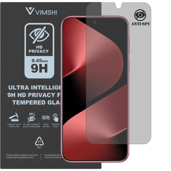 Протиударна захисна плівка антишпигун Vimshi Ultra 9H Privacy Flex для HUAWEI Pura 80 Pro+