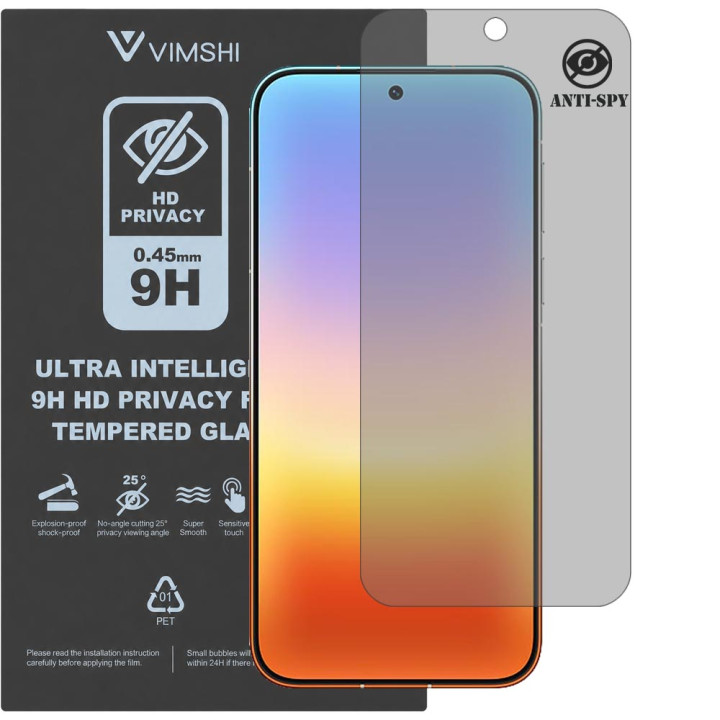 Протиударна захисна плівка антишпигун Vimshi Ultra 9H Privacy Flex для HUAWEI Pura 90 Pro Max
