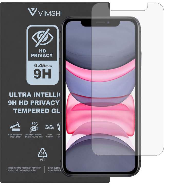 Протиударна захисна плівка антишпигун Vimshi Ultra 9H Privacy Flex для iPhone 11