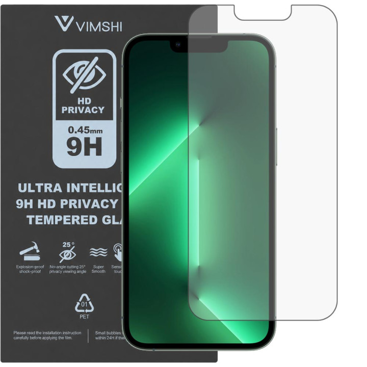 Протиударна захисна плівка антишпигун Vimshi Ultra 9H Privacy Flex для iPhone 13 Pro
