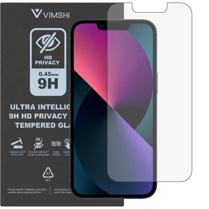 Протиударна захисна плівка антишпигун Vimshi Ultra 9H Privacy Flex для iPhone 13