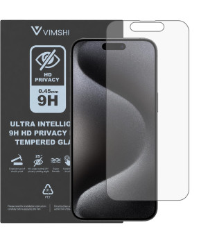 Противоударная защитная пленка антишпион Vimshi Ultra 9H Privacy Flex для iPhone 15 Pro