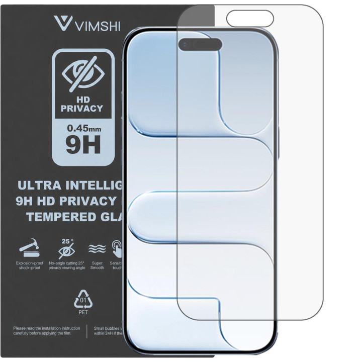 Протиударна захисна плівка антишпигун Vimshi Ultra 9H Privacy Flex для iPhone 17 Air