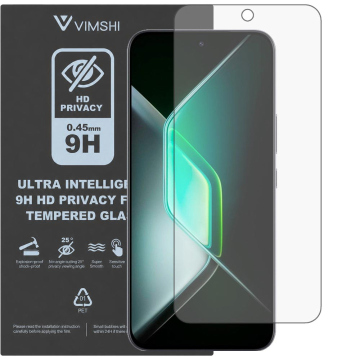 Протиударна захисна плівка антишпигун Vimshi Ultra 9H Privacy Flex для Infinix GT 30 Pro