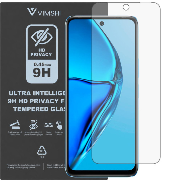 Противоударная защитная пленка антишпион Vimshi Ultra 9H Privacy Flex для Infinix HOT 20