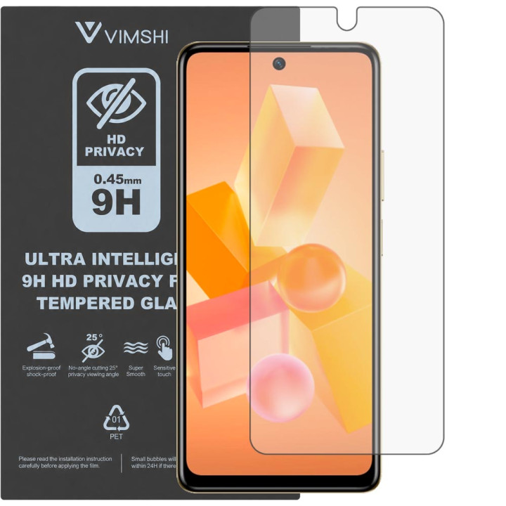 Протиударна захисна плівка антишпигун Vimshi Ultra 9H Privacy Flex для Infinix HOT 40 Pro