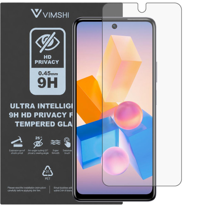 Протиударна захисна плівка антишпигун Vimshi Ultra 9H Privacy Flex для Infinix HOT 40