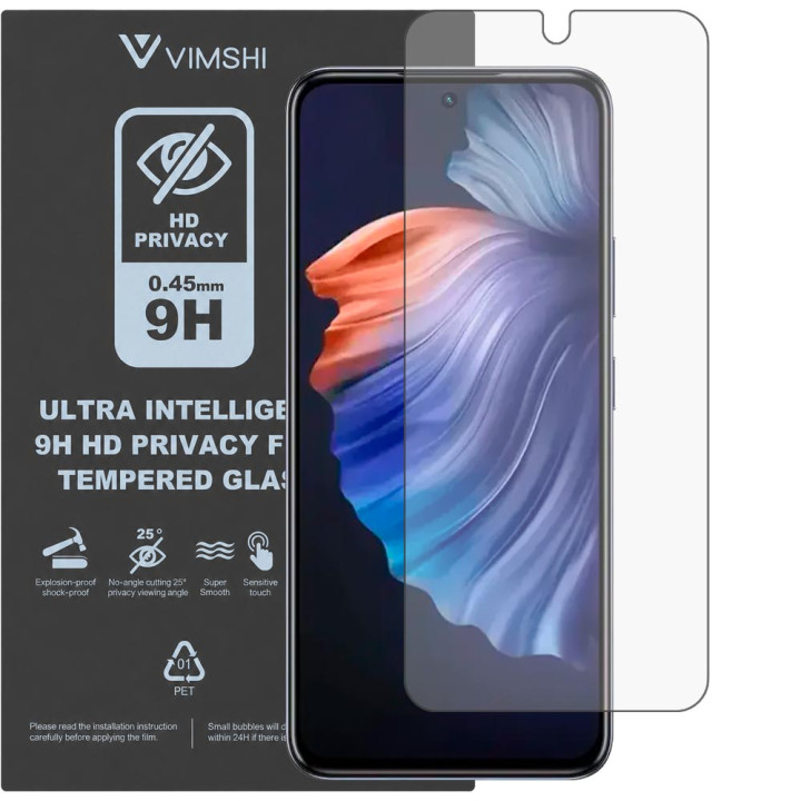 Протиударна захисна плівка антишпигун Vimshi Ultra 9H Privacy Flex для Infinix HOT 50 Pro