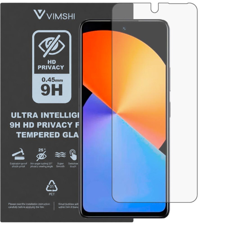 Протиударна захисна плівка антишпигун Vimshi Ultra 9H Privacy Flex для Infinix Note 30 5G