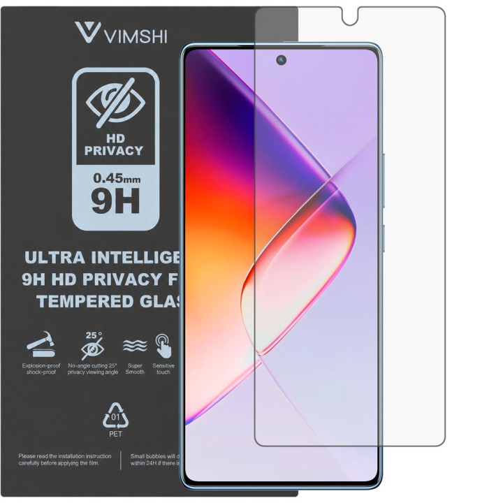 Протиударна захисна плівка антишпигун Vimshi Ultra 9H Privacy Flex для Infinix Note 40