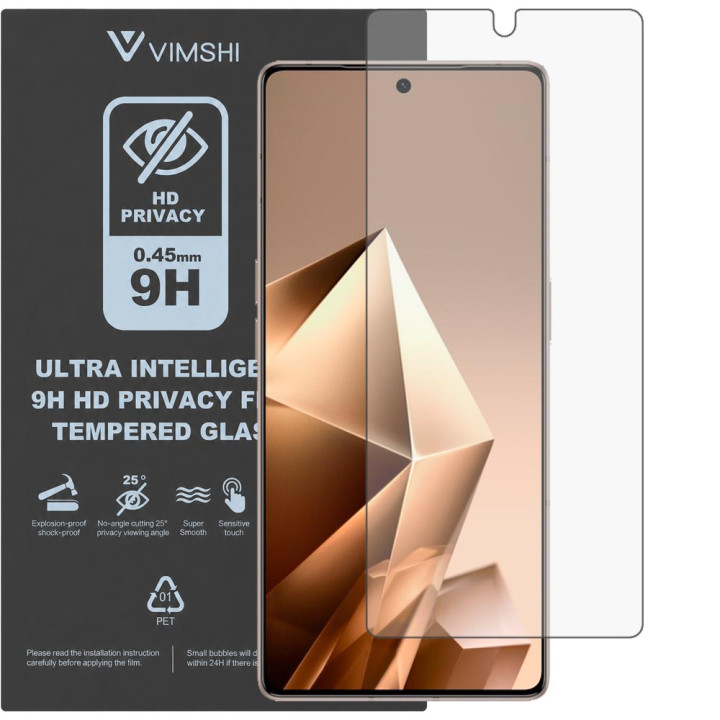 Протиударна захисна плівка антишпигун Vimshi Ultra 9H Privacy Flex для Infinix Note 50 Pro+