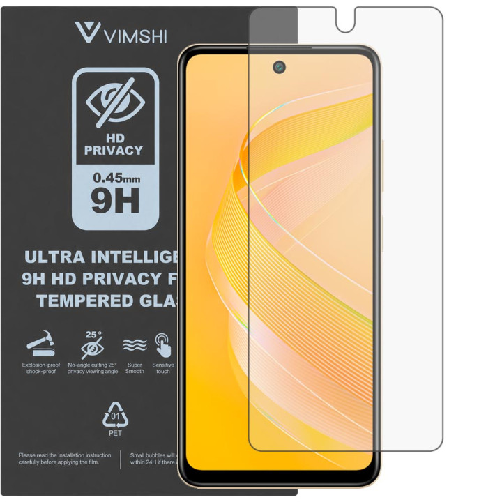 Протиударна захисна плівка антишпигун Vimshi Ultra 9H Privacy Flex для Infinix Smart 8