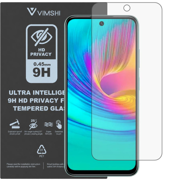 Протиударна захисна плівка антишпигун Vimshi Ultra 9H Privacy Flex для Infinix Smart 9