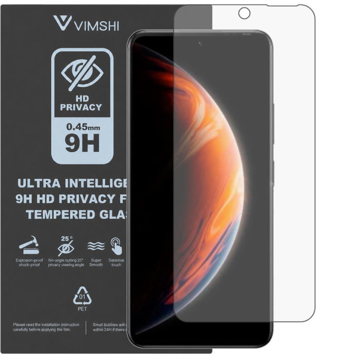 Протиударна захисна плівка антишпигун Vimshi Ultra 9H Privacy Flex для Infinix Zero X Pro