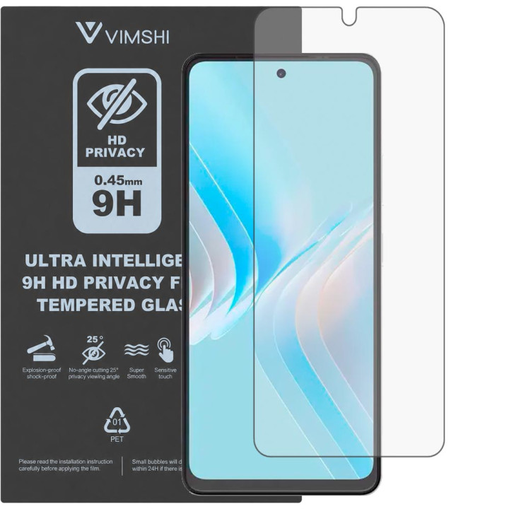 Протиударна захисна плівка антишпигун Vimshi Ultra 9H Privacy Flex для Meizu Note 21 Pro