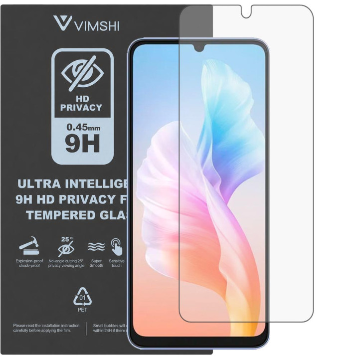 Протиударна захисна плівка антишпигун Vimshi Ultra 9H Privacy Flex для Meizu 21 Note