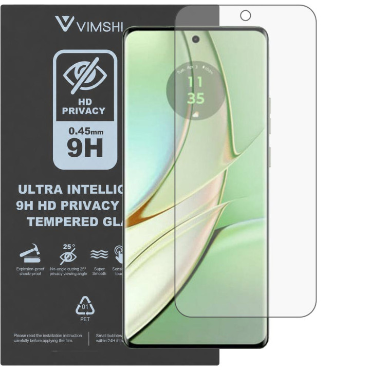 Протиударна захисна плівка антишпигун Vimshi Ultra 9H Privacy Flex для Motorola Edge 40