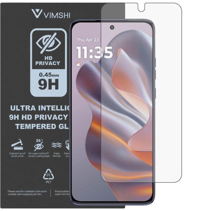 Протиударна захисна плівка антишпигун Vimshi Ultra 9H Privacy Flex для Motorola Edge 50 Neo