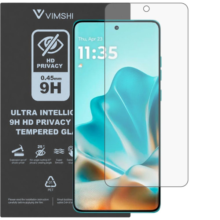 Протиударна захисна плівка антишпигун Vimshi Ultra 9H Privacy Flex для Motorola Edge 60 Fusion