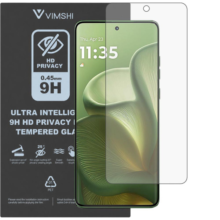 Протиударна захисна плівка антишпигун Vimshi Ultra 9H Privacy Flex для Motorola Edge 60