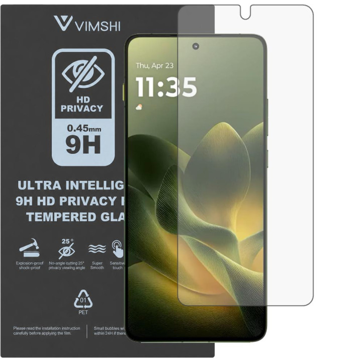 Протиударна захисна плівка антишпигун Vimshi Ultra 9H Privacy Flex для Motorola Edge 70