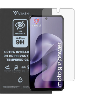 Протиударна захисна плівка антишпигун Vimshi Ultra 9H Privacy Flex для Motorola Moto G17 Power