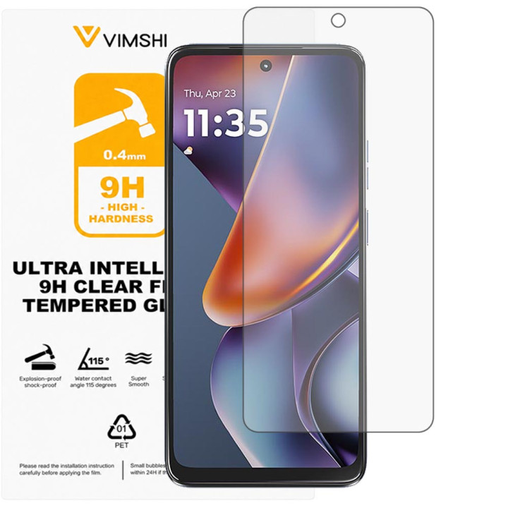 Противоударная защитная пленка Vimshi Ultra 9H Clear Flex для Motorola Moto G (2025)