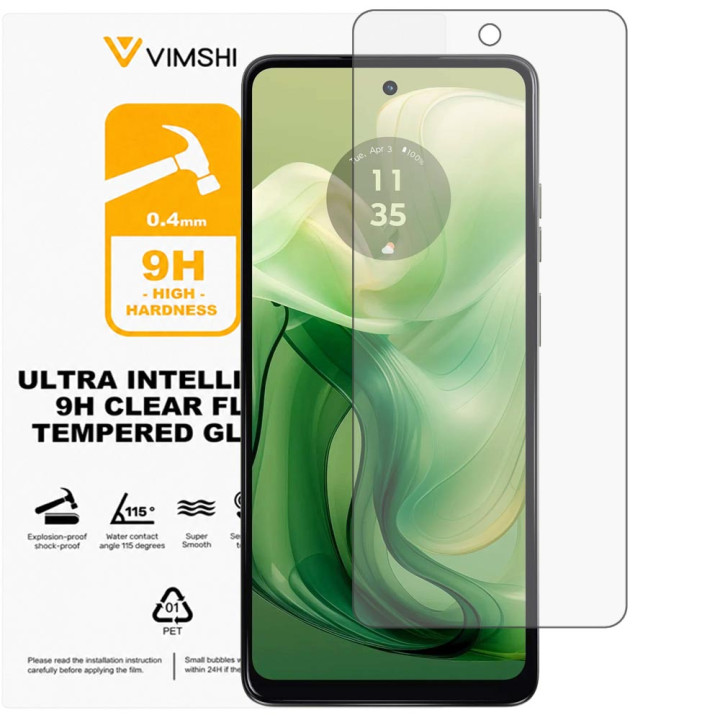 Противоударная защитная пленка Vimshi Ultra 9H Clear Flex для Motorola Moto G24