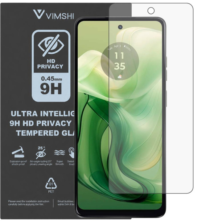 Протиударна захисна плівка антишпигун Vimshi Ultra 9H Privacy Flex для Motorola Moto G24