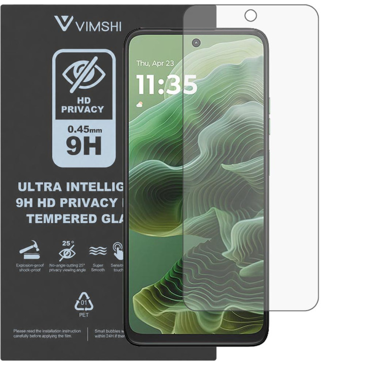 Протиударна захисна плівка антишпигун Vimshi Ultra 9H Privacy Flex для Motorola Moto G35