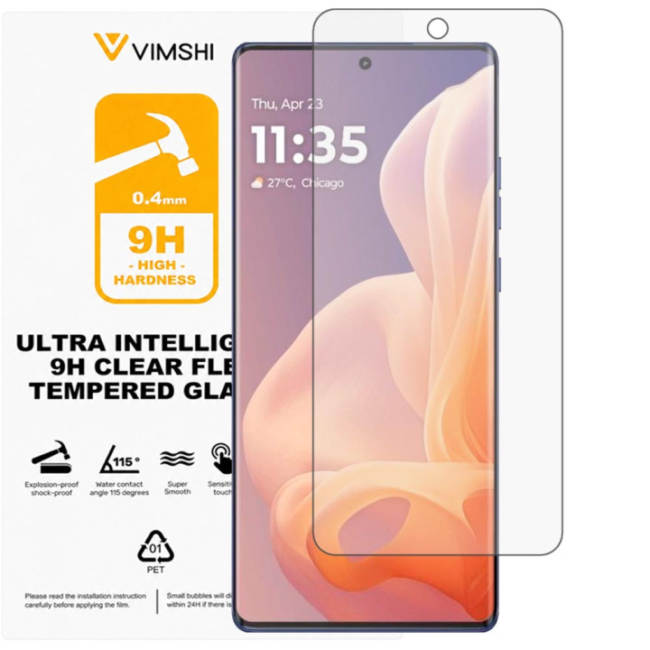 Протиударна захисна плівка Vimshi Ultra 9H Clear Flex для Motorola Moto G85