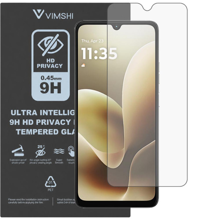 Протиударна захисна плівка антишпигун Vimshi Ultra 9H Privacy Flex для Motorola Moto G06 Power