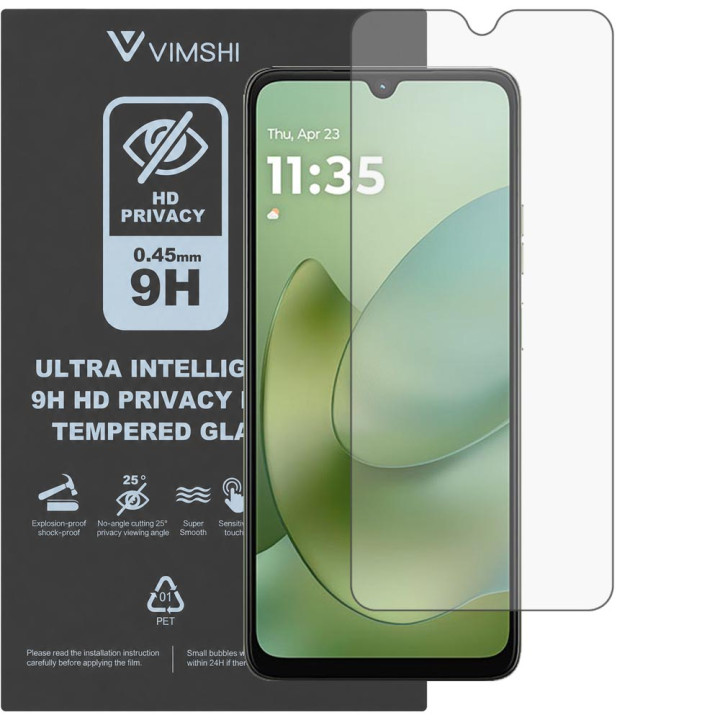 Протиударна захисна плівка антишпигун Vimshi Ultra 9H Privacy Flex для Motorola Moto G06 4G
