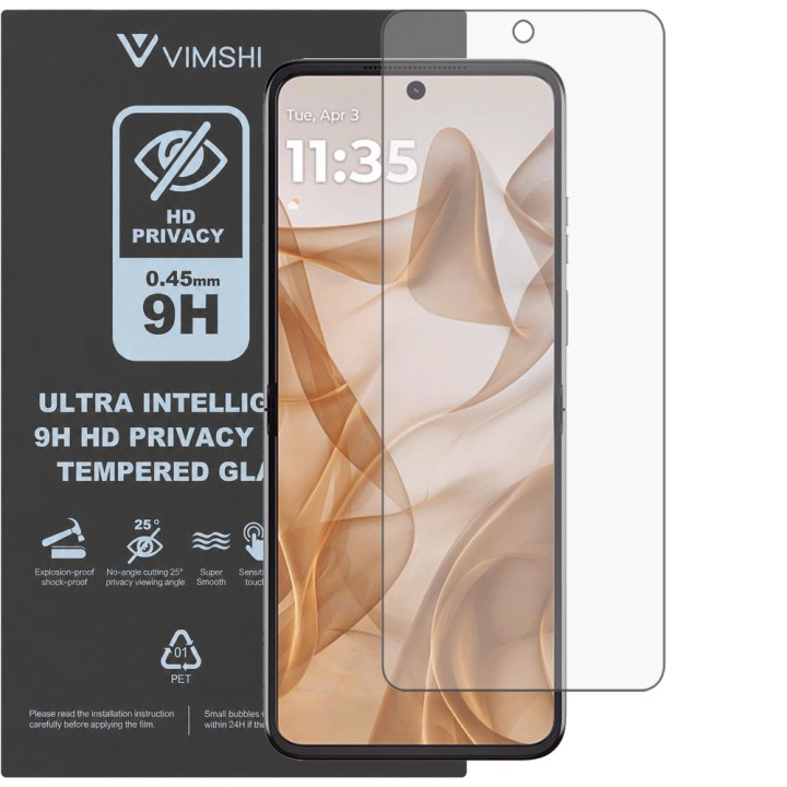 Протиударна захисна плівка антишпигун Vimshi Ultra 9H Privacy Flex для Motorola Razr 50