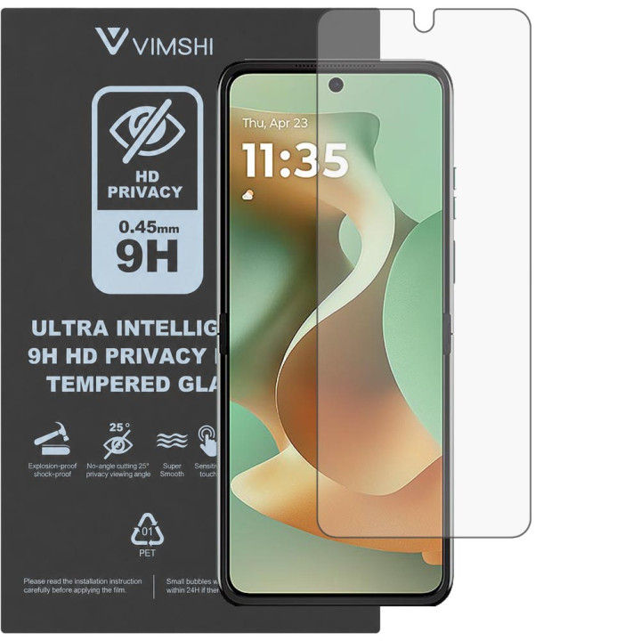 Протиударна захисна плівка антишпигун Vimshi Ultra 9H Privacy Flex для Motorola Razr 60