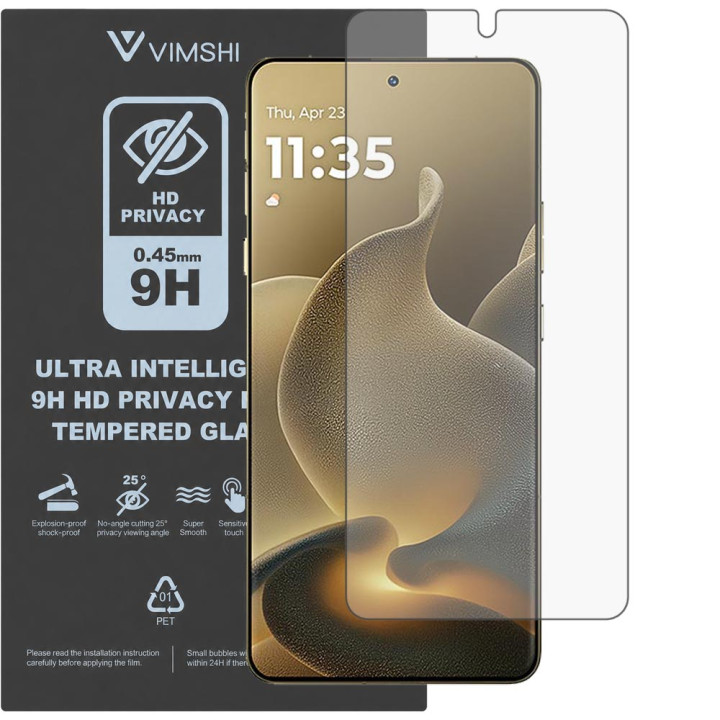 Протиударна захисна плівка антишпигун Vimshi Ultra 9H Privacy Flex для Motorola Signature