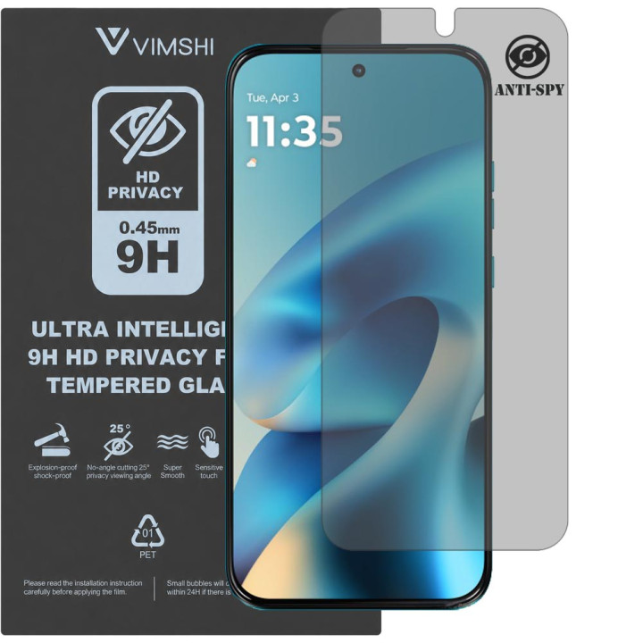 Протиударна захисна плівка антишпигун Vimshi Ultra 9H Privacy Flex для Motorola Moto G Max