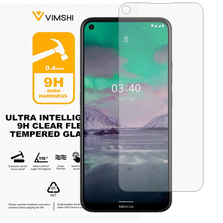 Противоударная защитная пленка Vimshi Ultra 9H Clear Flex для Nokia 3.4