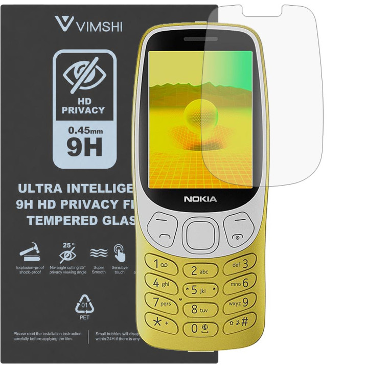 Протиударна захисна плівка антишпигун Vimshi Ultra 9H Privacy Flex для Nokia 3210