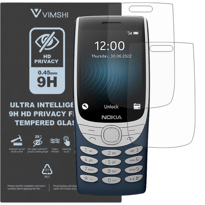 Протиударна захисна плівка антишпигун Vimshi Ultra 9H Privacy Flex для Nokia 8210 4G