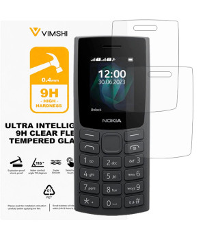 Противоударная защитная пленка Vimshi Ultra 9H Clear Flex для Nokia 105 (2023)