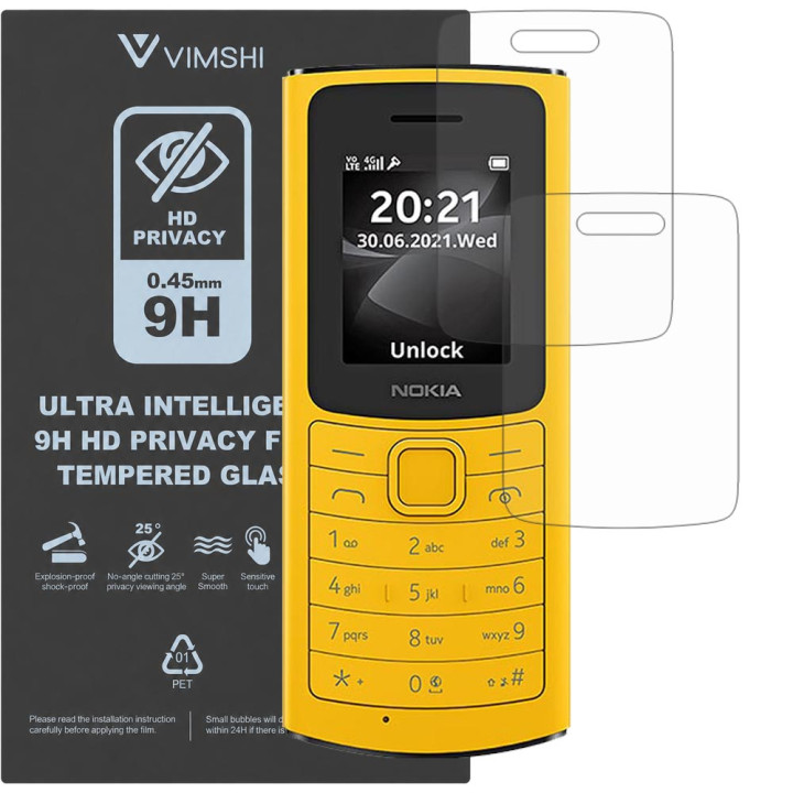 Протиударна захисна плівка антишпигун Vimshi Ultra 9H Privacy Flex для Nokia 110 4G